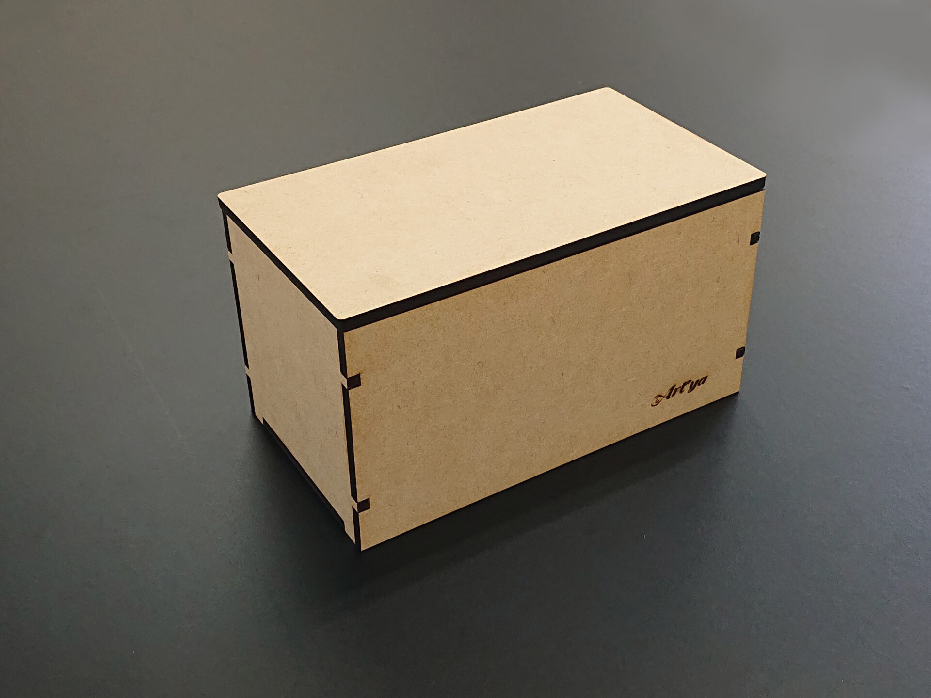 新商品ができました「木製マスク収納ケース 箱のまま収納 中が見えない 」  福岡の看板のことなら！エフツーアート